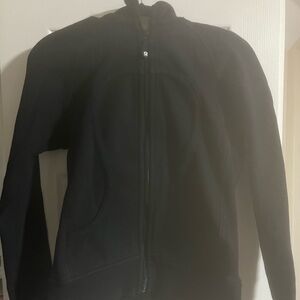 PREOWNED women Lululemon black zippered hoodie sweatshirt SIZE 8